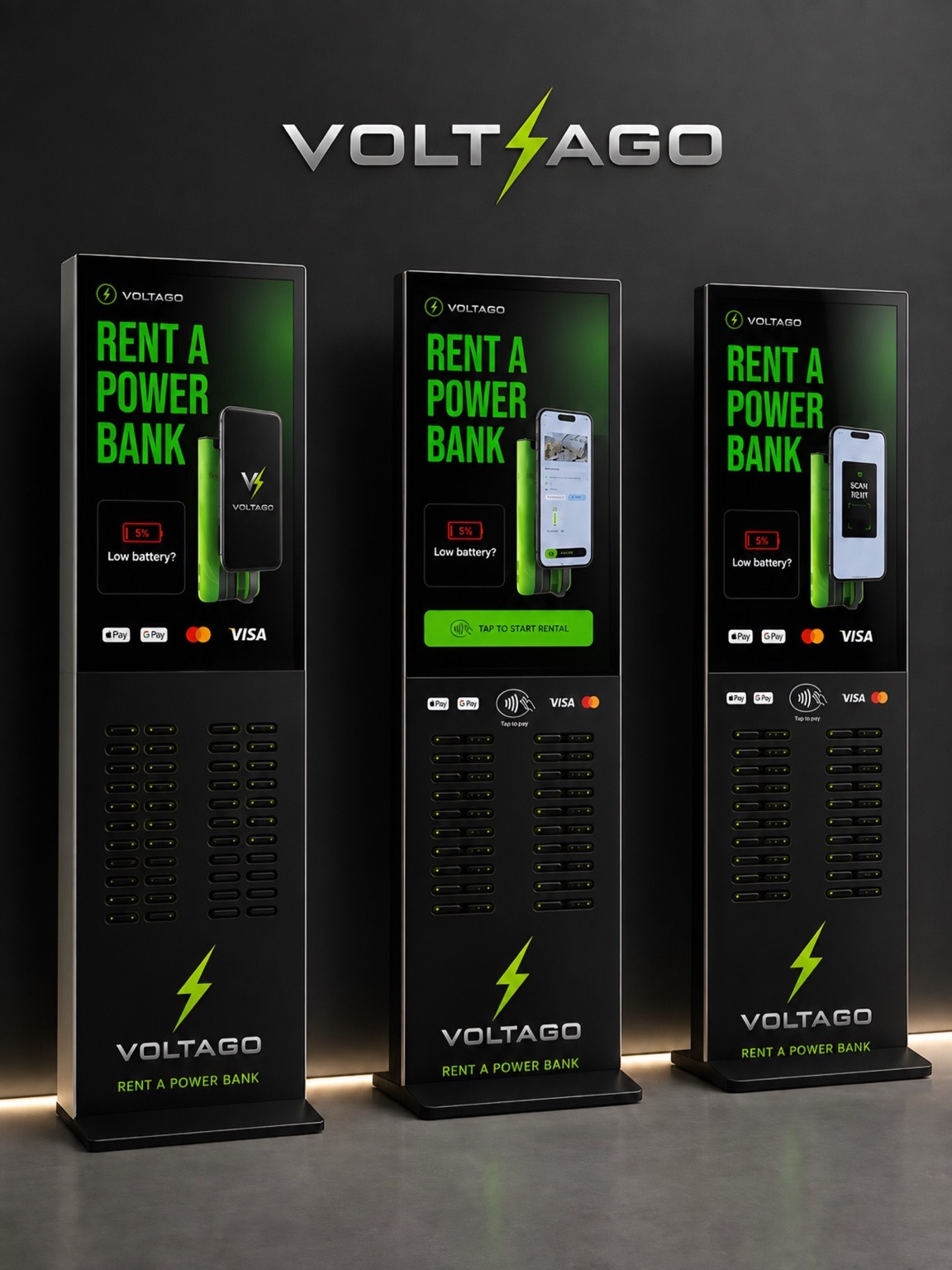 VoltaGo 48-slot Display power bank station